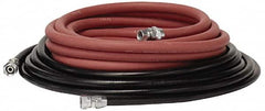 Binks - Paint Sprayer Hose with Fittings - 25 Ft. Fluid and Air Hose Asm with Fittings (2 Hose Set), Compatible with Pressure Tank and Spray Guns - Makers Industrial Supply