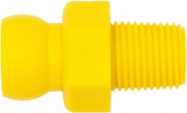 Loc-Line - 1/4" Hose ID, Male to Female Coolant Hose Connector - 1/8" NPT, For Loc-Line Modular Hose Systems - Makers Industrial Supply