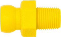 Loc-Line - 1/4" Hose ID, Male to Female Coolant Hose Connector - 1/8" NPT, For Loc-Line Modular Hose Systems - Makers Industrial Supply