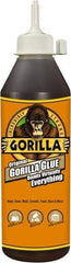 Gorilla Glue - 18 oz Bottle Brown All Purpose Glue - 20 min Working Time - Makers Industrial Supply