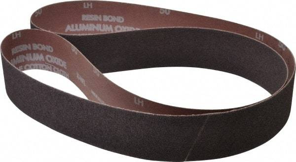 Norton - 2" Wide x 60" OAL, 50 Grit, Aluminum Oxide Abrasive Belt - Aluminum Oxide, Coarse, Coated, Series R228 - Makers Industrial Supply