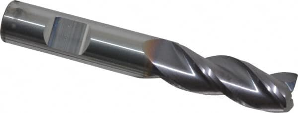 Niagara Cutter - 3/8", 3 Flute, Single End, Solid Carbide, 0.0150 - 0.0200" Corner Radius End Mill - 2-1/2" OAL, 35° Helix, Right Hand Flute, 1" LOC, Right Hand Cut - Makers Industrial Supply