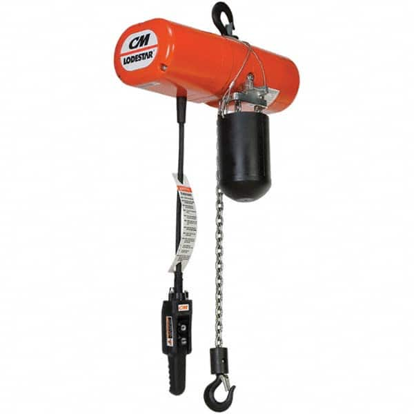 CM - 1/8 Ton Capacity 32 FPM Lift Speed 230V Electric Chain Hoist - Makers Industrial Supply