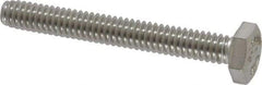 Value Collection - 1/4-20 UNC, 2" Length Under Head Hex Head Cap Screw - Fully Threaded, Grade 316 Stainless Steel, Uncoated, 7/16" Hex - Makers Industrial Supply