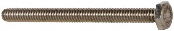 Value Collection - 1/4-20 UNC, 3" Length Under Head Hex Head Cap Screw - Fully Threaded, Grade 316 Stainless Steel, Uncoated, 7/16" Hex - Makers Industrial Supply