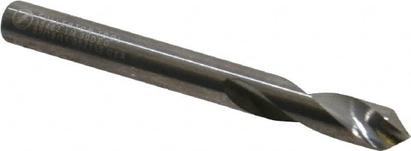 Made in USA - 1/4" Body Diam, 90°, 2-1/2" OAL, Solid Carbide Spotting Drill - Makers Industrial Supply