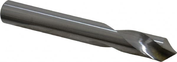 Made in USA - 3/8" Body Diam, 90°, 3" OAL, Solid Carbide Spotting Drill - Makers Industrial Supply