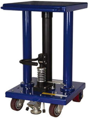 Value Collection - 500 Lb Capacity Hydraulic Lift Table - 30" to 47-1/2" Lift Height, 18" Platform Length x 18" Platform Width - Makers Industrial Supply