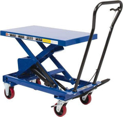 Value Collection - 1,100 Lb Capacity Hydraulic Scissor Elevating Cart - 15-1/2" to 35" Lift Height, 32-1/2" Platform Length x 19-3/4" Platform Width - Makers Industrial Supply