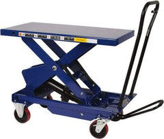 Value Collection - 1,750 Lb Capacity Hydraulic Scissor Elevating Cart - 16" to 39" Lift Height, 36" Platform Length x 20" Platform Width - Makers Industrial Supply