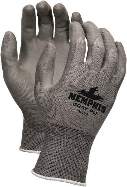 MCR Safety - Size 2XL (11) Polyurethane Coated Polyurethane Work Gloves - Palm & Fingers Coated, Paired - Makers Industrial Supply