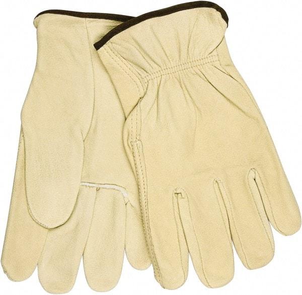 MCR Safety - Size M General Protection Work Gloves - For Work & Driver, Uncoated, Beige, Paired - Makers Industrial Supply