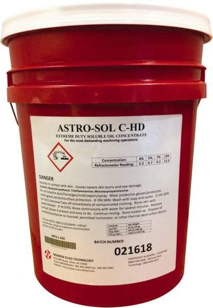 Monroe Fluid Technology - 5 Gal Pail Cutting & Grinding Fluid - Water Soluble - Makers Industrial Supply