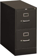 Hon - 15" Wide x 29" High x 26-1/2" Deep, 2 Drawer Vertical File - Steel, Charcoal - Makers Industrial Supply