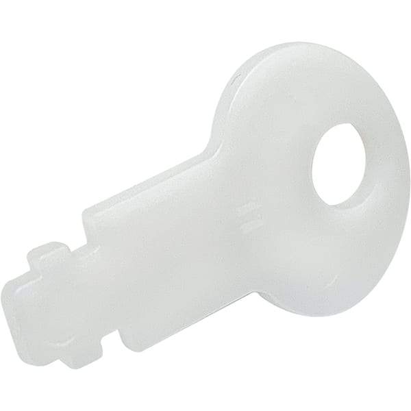 Made in USA - Paper Towel & Toilet Paper Dispenser Key - PLASTIC UNIVERSAL WHT PRO-SOURCE DISPENSER KEY - Makers Industrial Supply