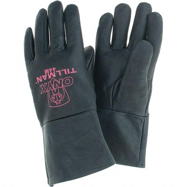 TILLMAN - Welder's & Heat Protective Gloves - UNLINED MED BLK 1/PR TOP GRAIN KIDSKIN TIG GLV - Makers Industrial Supply