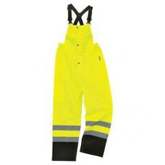 8918BK M LIME SUP BLK BOTT RAIN BIB - Makers Industrial Supply