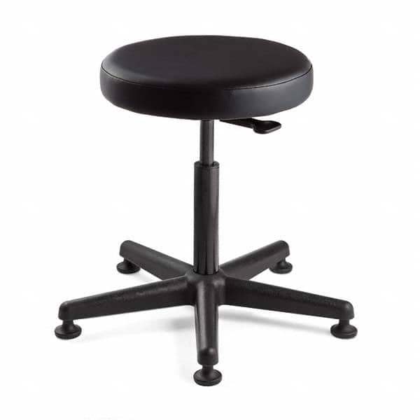 Bevco - Swivel & Adjustable Stools Type: Adjustable Backless Stool Base Type: Nylon - Makers Industrial Supply