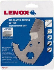 Lenox - Cutter Replacement Blade - Use with Lenox: 12123R1, Cuts PVC, CPVC, Pex, Polyethylene and Rubber Hose - Makers Industrial Supply