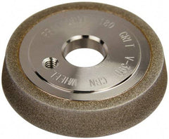 Darex - 3" Diam, 3/4" Hole Size, 1-1/4" Overall Thickness, 180 Grit, Type 12 Tool & Cutter Grinding Wheel - Medium Grade, CBN - Makers Industrial Supply