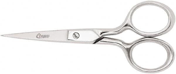 Clauss - 1" LOC, 6-3/4" OAL Scissors - Steel Handle, For Paper, Fabric - Makers Industrial Supply