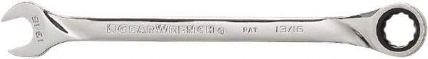 GearWrench - 5/16" 12 Point Combination Wrench - 5.91" OAL, Steel, Full Polish Finish - Makers Industrial Supply