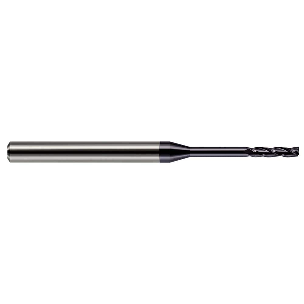 Harvey Tool - 0.5mm, 0.1" LOC, 1/8" Shank Diam, 2-1/2" OAL, 3 Flute Solid Carbide Square End Mill - Exact Industrial Supply