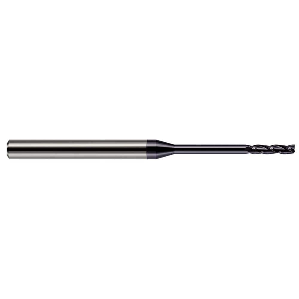 Harvey Tool - Square End Mills; Mill Diameter (mm): 0.80 ; Mill Diameter (Inch): 1/32 ; Mill Diameter (Decimal Inch): 0.0310 ; Length of Cut (Decimal Inch): 0.1550 ; Material: Solid Carbide ; Finish/Coating: AlTiN - Exact Industrial Supply