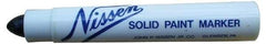 Markal - Black Solid Paint Marker - Soft Crayon Tip, Alcohol Base Ink - Makers Industrial Supply