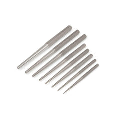 Punch Sets; Set Type: Aligning; Material: Steel; Punch Size Range (Inch): 3/32 - 3/8; Container Type: None; Includes: 8 alignment punches ranging from 3/32 in. to 3/8 in.; Number Of Pieces: 8