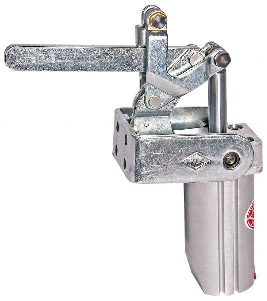 De-Sta-Co - 4,000 Lb Inner Hold Capacity, Vert Mount, Air Power Hold-Down Toggle Clamp - 1/4 NPT Port, 145 Max psi, 91° Bar Opening, 106.68mm Height Under Bar - Makers Industrial Supply