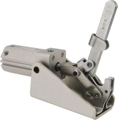 De-Sta-Co - 1,000 Lb Inner Hold Capacity, Horiz Mount, Air Power Hold-Down Toggle Clamp - 1/4 NPT Port, 145 Max psi, 94° Bar Opening, 57.15mm Height Under Bar - Makers Industrial Supply