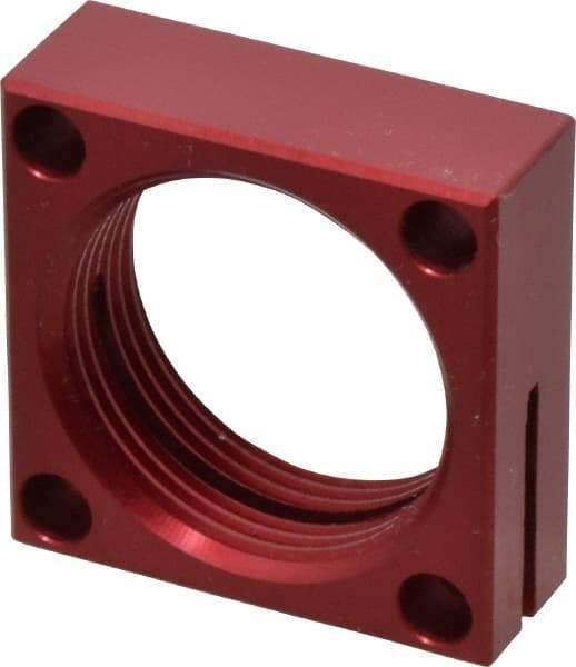 De-Sta-Co - 1-1/8 - 16 Thread, 13/64" Mounting Hole, Aluminum Clamp Mounting Block - 1/2" Thick x 1.38" Long x 1.378" Wide - Makers Industrial Supply