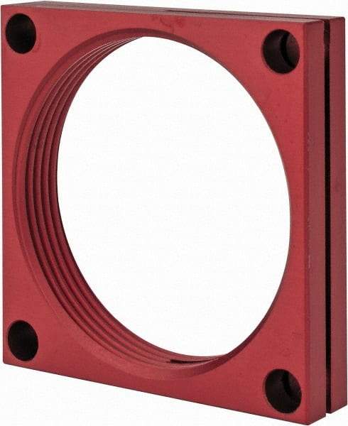 De-Sta-Co - 2-1/4 - 12 Thread, 0.28" Mounting Hole, Aluminum Clamp Mounting Block - 1/2" Thick x 2-1/2" Long x 2-1/2" Wide - Makers Industrial Supply