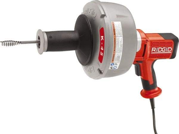 Ridgid - Electric Battery Drain Cleaning Machine - For 3/4" to 2-1/2" Pipe, 25' Cable - Makers Industrial Supply