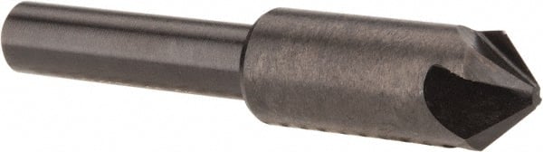 Hertel - 3/8" Head Diam, 1/4" Shank Diam, 4 Flute 90° High Speed Steel Countersink - Makers Industrial Supply