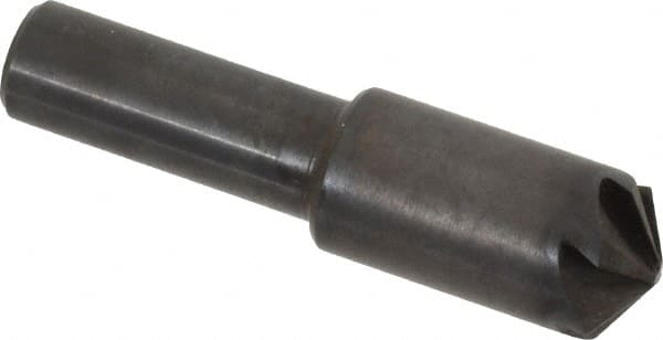 Hertel - 1/2" Head Diam, 3/8" Shank Diam, 6 Flute 120° High Speed Steel Countersink - Makers Industrial Supply