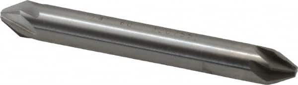 Hertel - 1/4" Head Diam, 1/4" Shank Diam, 6 Flute 60° High Speed Steel Countersink - Makers Industrial Supply