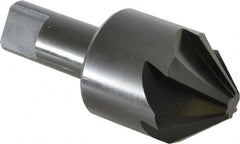 Hertel - 1-1/2" Head Diam, 3/4" Shank Diam, 6 Flute 82° High Speed Steel Countersink - Makers Industrial Supply