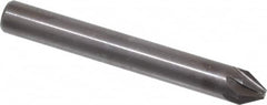 Hertel - 1/4" Head Diam, 1/4" Shank Diam, 6 Flute 60° High Speed Steel Countersink - Makers Industrial Supply