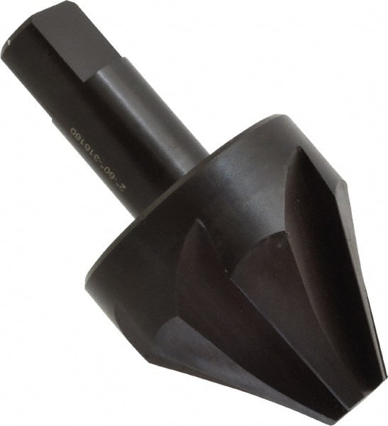 Hertel - 2" Head Diam, 1" Shank Diam, 6 Flute 60° High Speed Steel Countersink - Makers Industrial Supply