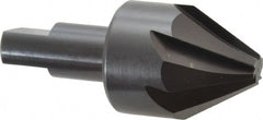 Hertel - 1-1/2" Head Diam, 3/4" Shank Diam, 6 Flute 60° High Speed Steel Countersink - Makers Industrial Supply