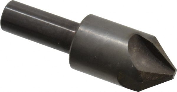 Hertel - 7/8" Head Diam, 1/2" Shank Diam, 4 Flute 82° High Speed Steel Countersink - Makers Industrial Supply