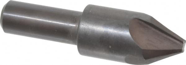 Hertel - 3/4" Head Diam, 1/2" Shank Diam, 4 Flute 60° High Speed Steel Countersink - Makers Industrial Supply