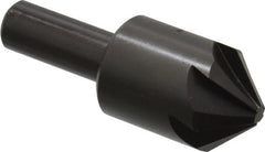 Hertel - 1" Head Diam, 1/2" Shank Diam, 6 Flute 90° High Speed Steel Countersink - Makers Industrial Supply