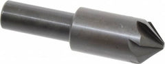 Hertel - 3/4" Head Diam, 1/2" Shank Diam, 6 Flute 90° High Speed Steel Countersink - Makers Industrial Supply