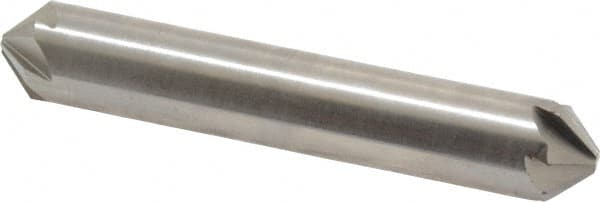 Hertel - 1/2" Head Diam, 1/2" Shank Diam, 6 Flute 90° High Speed Steel Countersink - Makers Industrial Supply