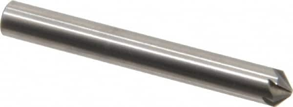 Hertel - 3/16" Head Diam, 3/16" Shank Diam, 6 Flute 100° Solid Carbide Countersink - Makers Industrial Supply