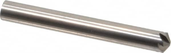 Hertel - 3/16" Head Diam, 3/16" Shank Diam, 6 Flute 120° Solid Carbide Countersink - Makers Industrial Supply