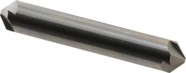 Hertel - 1/2" Head Diam, 1/2" Shank Diam, 4 Flute 100° Solid Carbide Countersink - Makers Industrial Supply